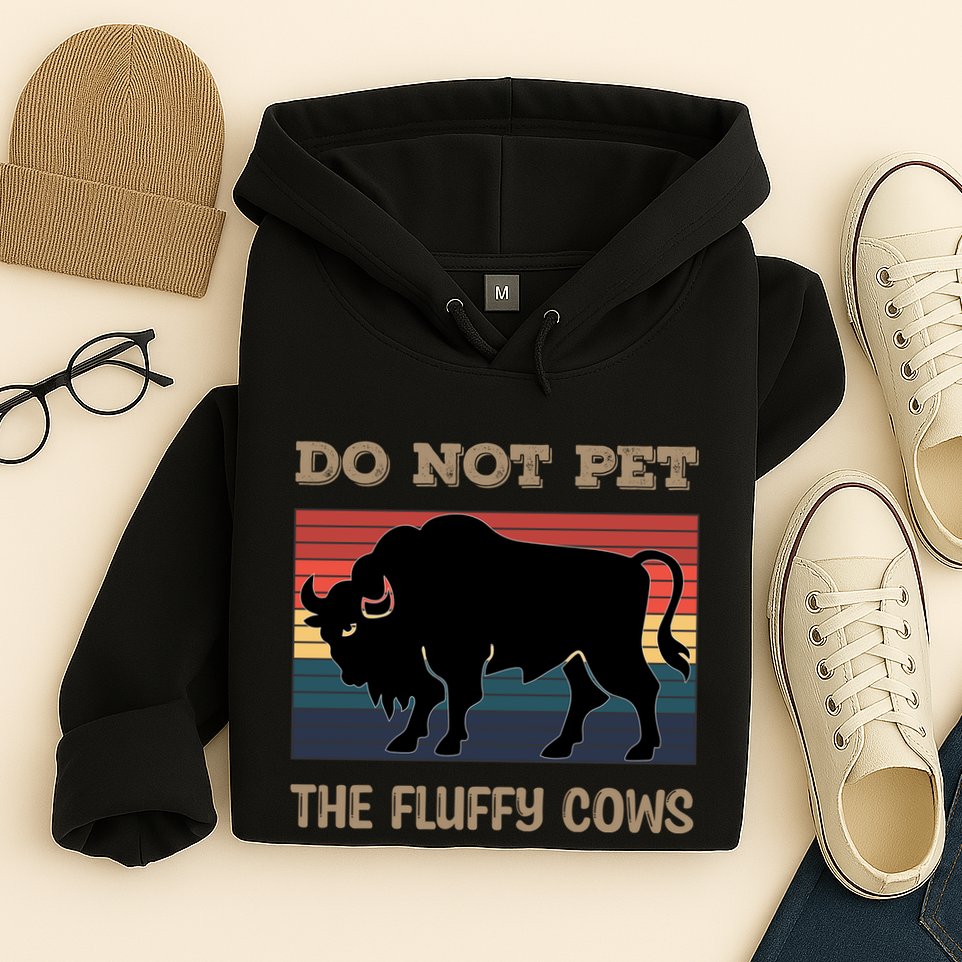 Do Not Pet The Fluffy Cows Hoodie