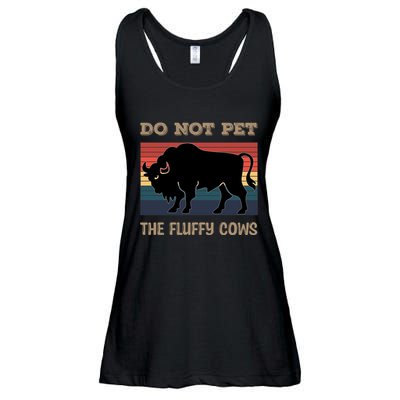 Do Not Pet The Fluffy Cows Ladies Essential Flowy Tank