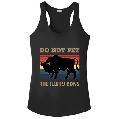Do Not Pet The Fluffy Cows Ladies PosiCharge Competitor Racerback Tank