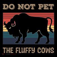 Do Not Pet The Fluffy Cows Sustainable Knit Beanie