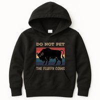 Do Not Pet The Fluffy Cows Kids Hoodie