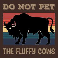 Do Not Pet The Fluffy Cows Short Acrylic Beanie
