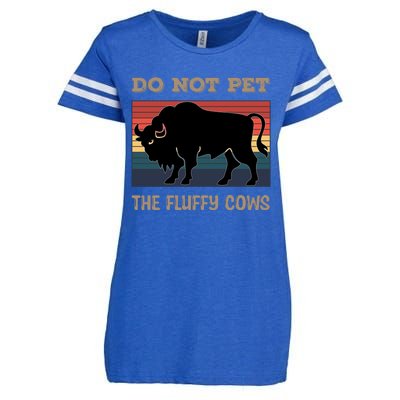 Do Not Pet The Fluffy Cows Enza Ladies Jersey Football T-Shirt