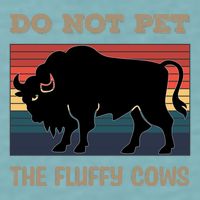 Do Not Pet The Fluffy Cows Sueded Cloud Jersey T-Shirt