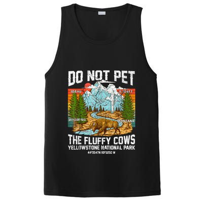 Do Not Pet The Fluffy Cows Bison Yellowstone National Park PosiCharge Competitor Tank