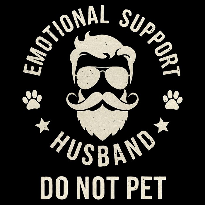 Do Not Pet Emotional Support Husband Funny Married Couple Mug