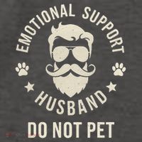 Do Not Pet Emotional Support Husband Funny Married Couple Vector Backpack