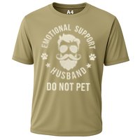 Do Not Pet Emotional Support Husband Funny Married Couple Cooling Performance Crew T-Shirt