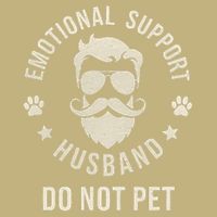 Do Not Pet Emotional Support Husband Funny Married Couple Cooling Performance Crew T-Shirt