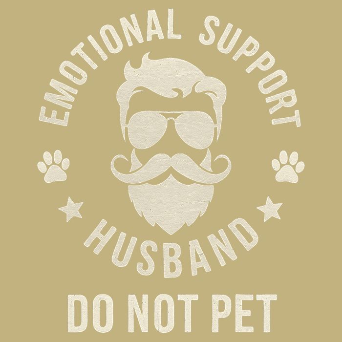 Do Not Pet Emotional Support Husband Funny Married Couple Cooling Performance Crew T-Shirt