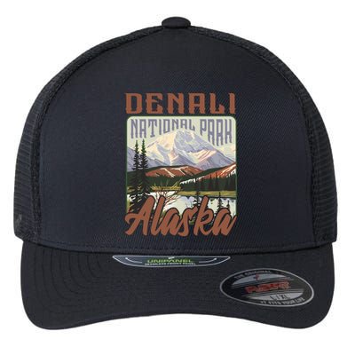 Denali National Park Alaska Flexfit Unipanel Trucker Cap