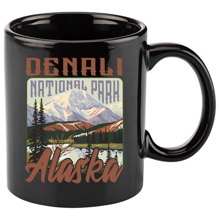 Denali National Park Alaska 11oz C Handle Ceramic Mug