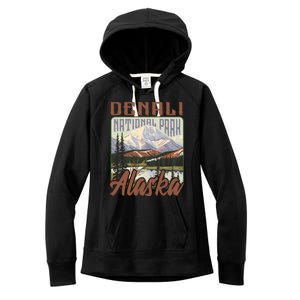 Denali National Park Alaska Women's Fleece Hoodie