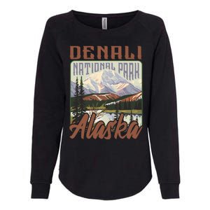 Denali National Park Alaska Womens California Wash Sweatshirt