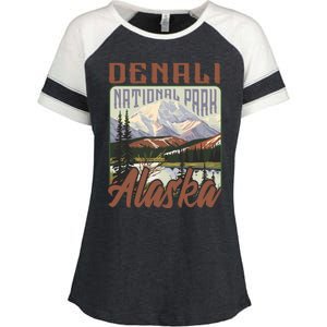 Denali National Park Alaska Enza Ladies Jersey Colorblock Tee