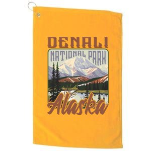 Denali National Park Alaska Platinum Collection Golf Towel