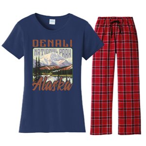 Denali National Park Alaska Women's Flannel Pajama Set