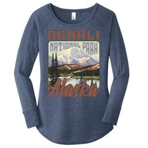 Denali National Park Alaska Women's Perfect Tri Tunic Long Sleeve Shirt