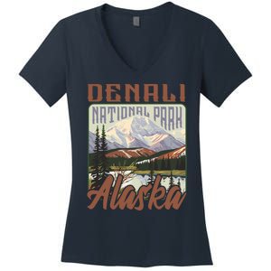 Denali National Park Alaska Women's V-Neck T-Shirt