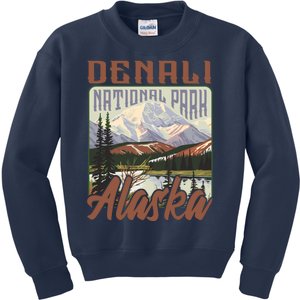 Denali National Park Alaska Kids Sweatshirt