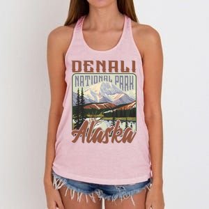 Denali National Park Alaska Women's Knotted Racerback Tank