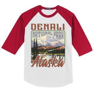 Denali National Park Alaska Kids Colorblock Raglan Jersey