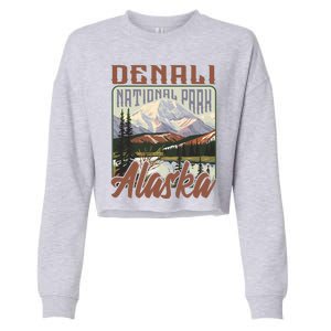 Denali National Park Alaska Cropped Pullover Crew