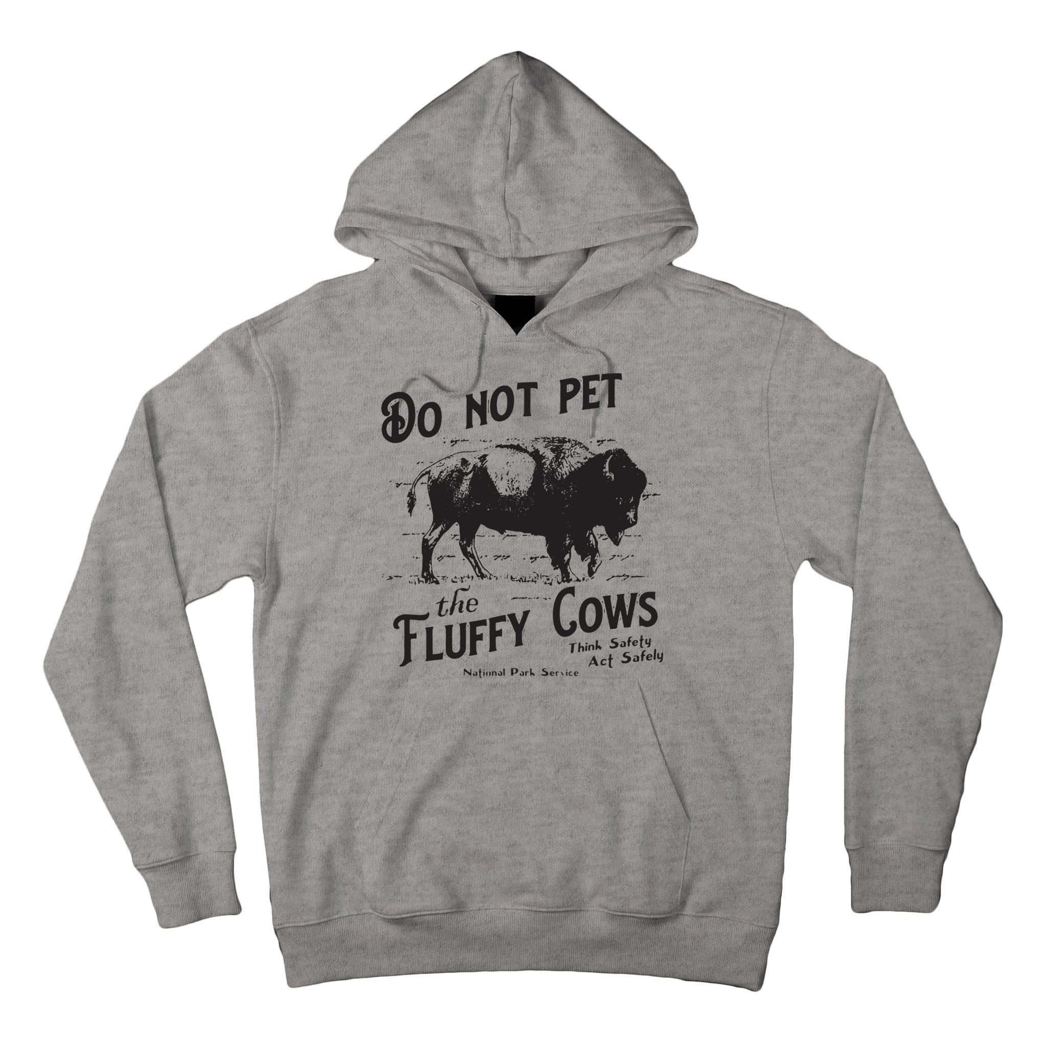 Do Not Pet The Fluffy Cows American Bison Vintage Tall Hoodie