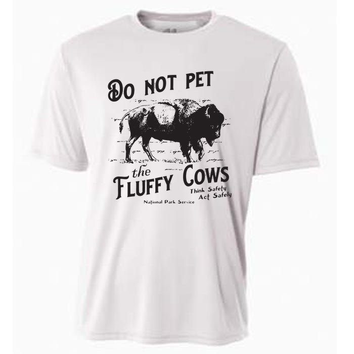 Do Not Pet The Fluffy Cows American Bison Vintage Cooling Performance Crew T-Shirt