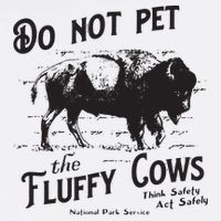 Do Not Pet The Fluffy Cows American Bison Vintage Sweatshirt