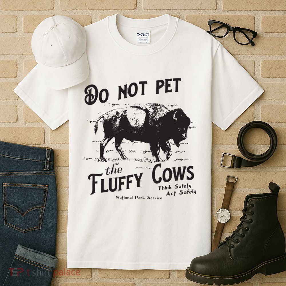 Do Not Pet The Fluffy Cows American Bison Vintage Tall T-Shirt