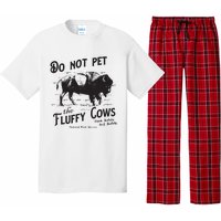 Do Not Pet The Fluffy Cows American Bison Vintage Pajama Set