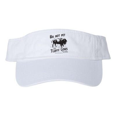 Do Not Pet The Fluffy Cows American Bison Vintage Visor