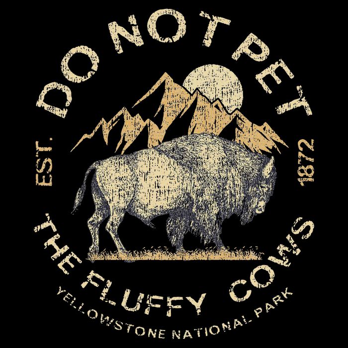 Do Not Pet The Fluffy Cows Yellowstone National Cooling Performance Crew T-Shirt