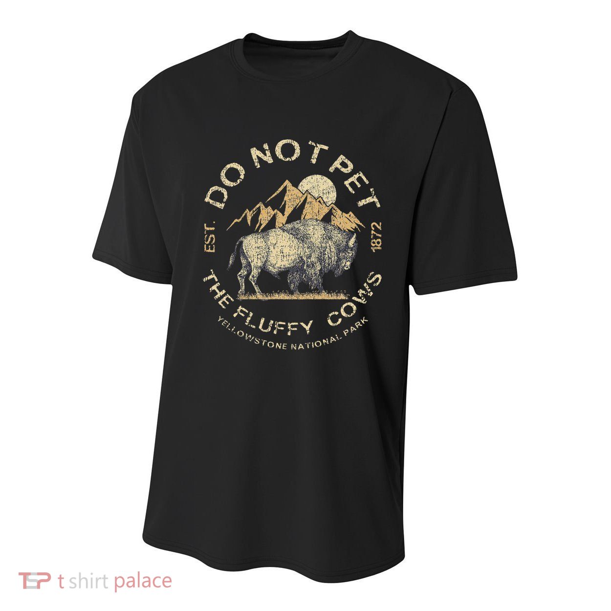 Do Not Pet The Fluffy Cows Yellowstone National Youth Performance Sprint T-Shirt