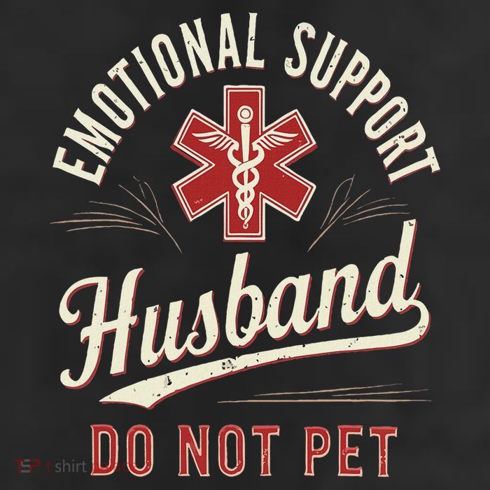 Do Not Pet Emotional Support Husband Funny Cool Comfort Performance Bucket Hat