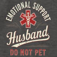 Do Not Pet Emotional Support Husband Funny Vector Backpack