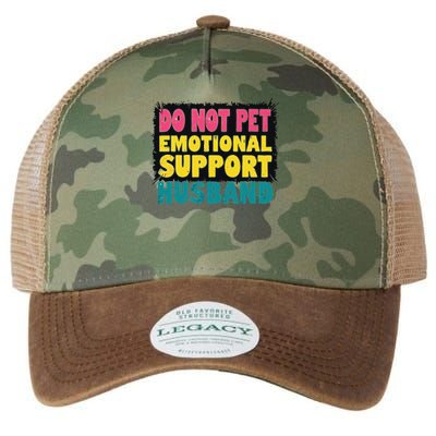Do Not Pet Emotional Support Husband A Fun Couple Legacy Tie Dye Trucker Hat
