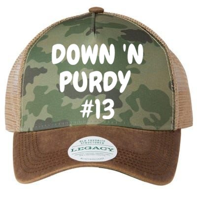 Down 'N Purdy #13 Funny Down 'N Purdy #13 Legacy Tie Dye Trucker Hat