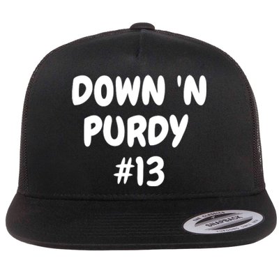 Down 'N Purdy #13 Funny Down 'N Purdy #13 Flat Bill Trucker Hat