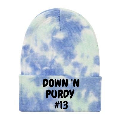 Down 'N Purdy #13 Funny Down 'N Purdy #13 Tie Dye 12in Knit Beanie