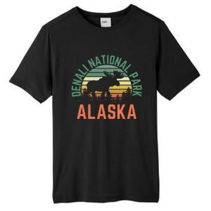 Denali National Park Alaska Moose Hiking Nature Retro Tall Fusion ChromaSoft Performance T-Shirt