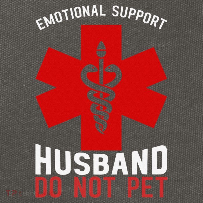 Do Not Pet Emotional Support Husband Cotton Canvas Backpack