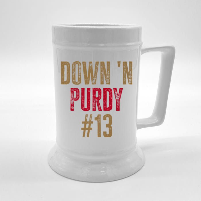 Down N Purdy San Francisco Football Playoffs Beer Stein