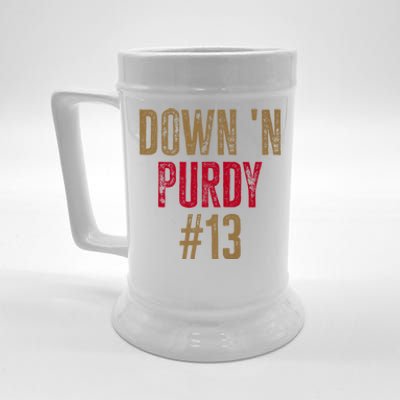 Down N Purdy San Francisco Football Playoffs Beer Stein