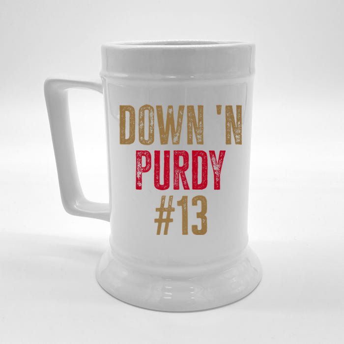 Down N Purdy San Francisco Football Playoffs Beer Stein