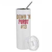 Down N Purdy San Francisco Football Playoffs Stainless Steel Tumbler