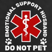 Do Not Pet Emotional Support Husband Funny Cool Comfort Performance Bucket Hat