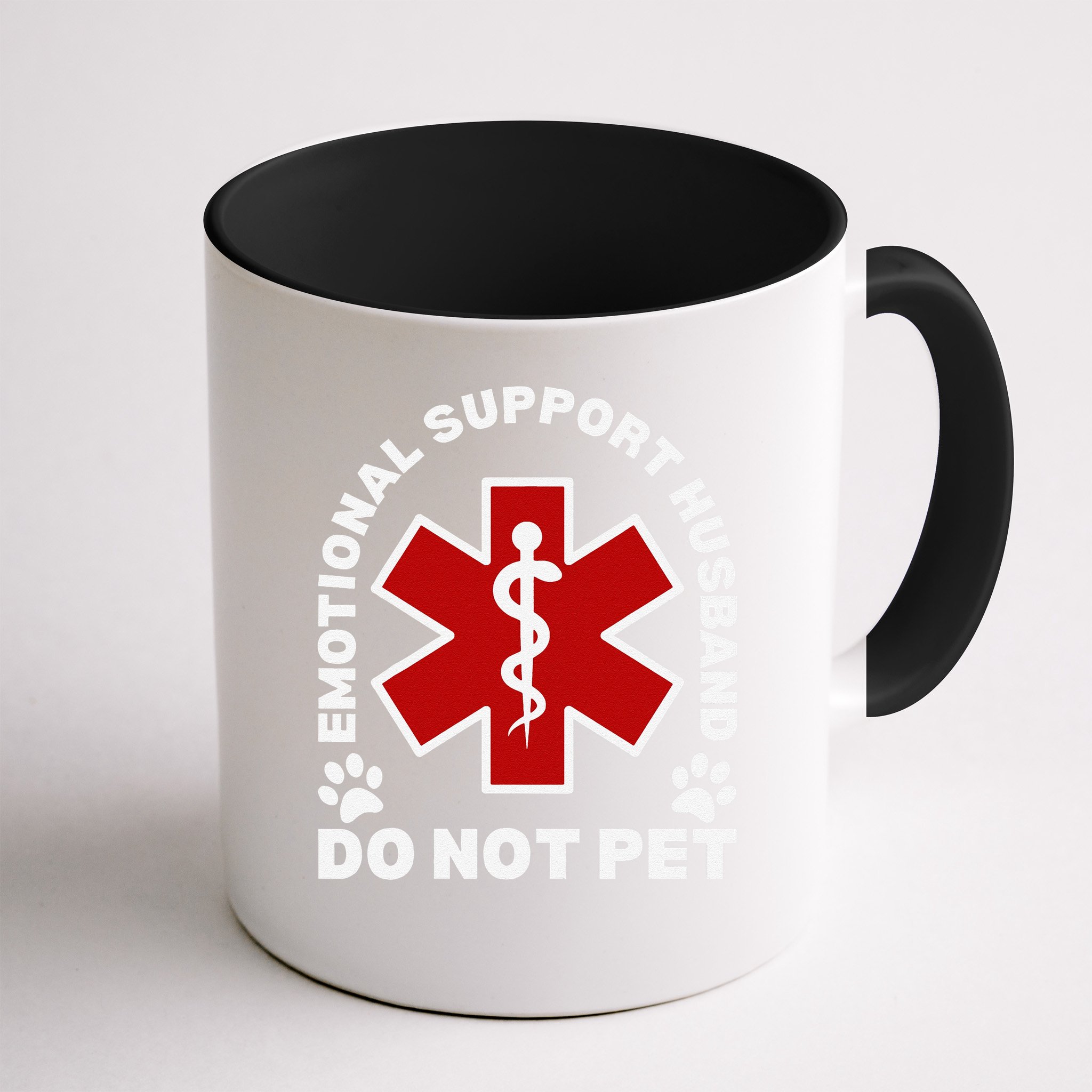 Do Not Pet Emotional Support Husband Funny Mug