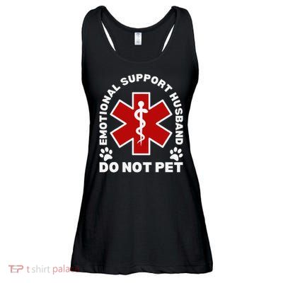 Do Not Pet Emotional Support Husband Funny Ladies Essential Flowy Tank